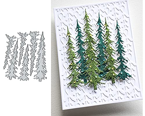 6 Stück Weihnachten DIY Schmale Kiefernbäume Metall Stanzformen, Merry Christmas Tree Zedern-Stanzformen, DIY Scrapbooking Artist Stanzformen Schablone Formen für DIY Kartenherstellung Prägung 6 Stück Weihnachten DIY Schmale Kiefernbäume Metall Stanzformen, Merry Christmas Tree Zedern-Stanzformen, DIY Scrapbooking Artist Stanzformen Schablone Formen für DIY Kartenherstellung Prägung von DIY Scrapbooking Artist