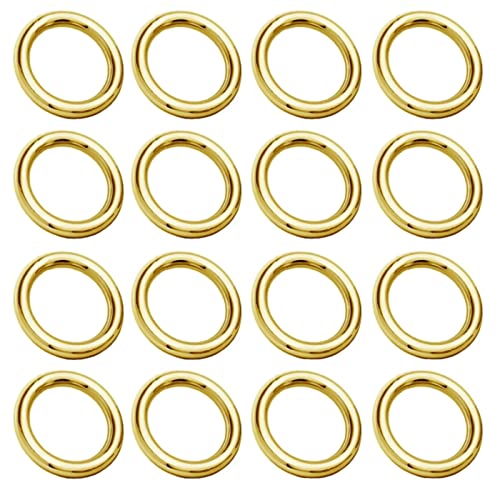 DIY925 20 Stück Biegeringe Binderinge Gold Ø 4mm gelötet 925 Sterling Silber 24K vergoldet Verbindungsringe Ösen basteln Ösenringe in Juweliers- Qualität von DIY925