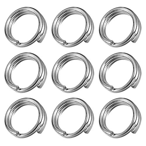 My-Bead 10 Stück Spaltringe doppelt 7mm 925 Sterling Silber nickelfrei hypoallergen Federringe Schmuckherstellung DIY von DIY925