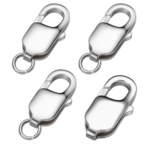 My-Bead Karabinerverschlüsse 925 Silber 11mm (14mm) Schmuckverschlüsse für Ketten Armbänder Colliers Ersatz & Reparatur Hummerverschlüsse DIY (3 Stück) My-Bead Karabinerverschlüsse 925 Silber 11mm (14mm) Schmuckverschlüsse für Ketten Armbänder Colliers Ersatz & Reparatur Hummerverschlüsse DIY (3 Stück) von DIY925