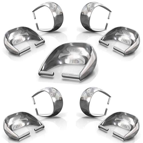 My-Bead 5 Stück Collierschlaufen 9mm 925 Sterling Silber Anhängerschlaufen Verbinder basteln Schmuckherstellung DIY von My-Bead