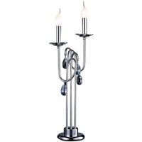 Inspired Danya Tischlampe 2-flammig E14, poliertes Chrom/Kristall Inspired Danya Tischlampe 2-flammig E14, poliertes Chrom/Kristall von DIYAS