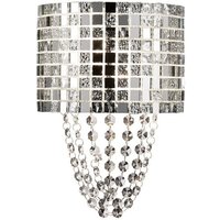 Inspired Diyas - Camden - Wandleuchte 2 Light G9 Chrom poliert, Mosaikglas, Kristall Inspired Diyas - Camden - Wandleuchte 2 Light G9 Chrom poliert, Mosaikglas, Kristall von DIYAS