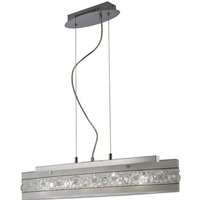 Inspired Diyas - Cosmic - Deckenanhänger 5 Licht poliertes Chrom, Glas, Kristall von DIYAS