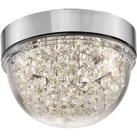 Inspired Diyas - Harper - Kleine Decke 6W 500lm LED 4000K Chrom poliert, Kristall von DIYAS