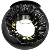 Inspired Diyas - Salvio - Keramische Deckenrunde Skulptur 1 x 3W LED Chrom, Schwarz Inspired Diyas - Salvio - Keramische Deckenrunde Skulptur 1 x 3W LED Chrom, Schwarz von DIYAS