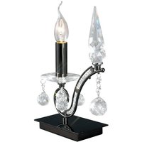 Inspired Diyas - Tara - Tischleuchte 1 Hellschwarz Chrom, Kristall Inspired Diyas - Tara - Tischleuchte 1 Hellschwarz Chrom, Kristall von DIYAS