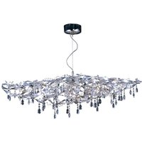 Inspired Fusion Pendelleuchte Linear 10 Light G4 Poliertes Chrom/Kristall, NICHT LED/CFL-kompatibel Inspired Fusion Pendelleuchte Linear 10 Light G4 Poliertes Chrom/Kristall, NICHT LED/CFL-kompatibel von DIYAS