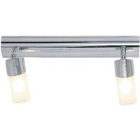 Inspired Kopus Deckenleuchte, 2-flammig, G9, poliertes Chrom, Milchglas von DIYAS