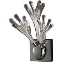 Inspired Love Wandleuchte 3-flammig G4, poliertes Chrom/weißes Glas, NICHT LED/CFL-kompatibel von DIYAS