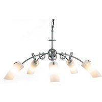 Inspired Lucia Pendelleuchte, 5-flammig, G9, poliertes Chrom Inspired Lucia Pendelleuchte, 5-flammig, G9, poliertes Chrom von DIYAS