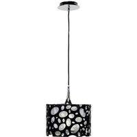 Inspired Lupin Pendelleuchte E27, glänzendes Schwarz/weißes Acryl/poliertes Chrom, Kompaktleuchtstofflampen im Lieferumfang enthalten Inspired Lupin Pendelleuchte E27, glänzendes Schwarz/weißes Acryl/poliertes Chrom, Kompaktleuchtstofflampen im Lieferumfang enthalten von DIYAS