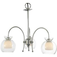 Inspired Malvina Pendelleuchte/Semi Flush, 3-flammig, G9, poliertes Chrom Inspired Malvina Pendelleuchte/Semi Flush, 3-flammig, G9, poliertes Chrom von DIYAS