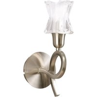 Inspired Mantra Alaska Wandleuchte mit Schalter, 1 Licht, L1/SGU10, satiniertes Nickel, Kompaktleuchtstofflampen im Lieferumfang enthalten Inspired Mantra Alaska Wandleuchte mit Schalter, 1 Licht, L1/SGU10, satiniertes Nickel, Kompaktleuchtstofflampen im Lieferumfang enthalten von DIYAS