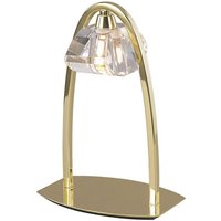 Inspired Mantra Alfa Große Tischlampe 1 Licht G9, poliertes Messing Inspired Mantra Alfa Große Tischlampe 1 Licht G9, poliertes Messing von DIYAS