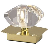 Inspired Mantra Alfa Kleine Tischlampe 1 Licht G9, poliertes Messing von DIYAS