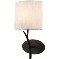 Inspired Mantra - Eve - Wandleuchte geschaltet 1 Licht E27, Anthrazit mit weißem ovalen Schirm Inspired Mantra - Eve - Wandleuchte geschaltet 1 Licht E27, Anthrazit mit weißem ovalen Schirm von DIYAS