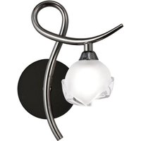 Inspired Mantra - Fragma - Wandleuchte rechts geschaltet 1 Licht G9, Schwarz Chrom von DIYAS