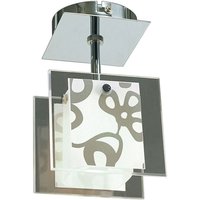 Inspired Mantra Fusion Euphoria Euphoria Deckenleuchte mit 1 Leuchte L1/SGU10, poliertes Chrom/opalweißes Glas, Kompaktleuchtstofflampen im Inspired Mantra Fusion Euphoria Euphoria Deckenleuchte mit 1 Leuchte L1/SGU10, poliertes Chrom/opalweißes Glas, Kompaktleuchtstofflampen im von DIYAS