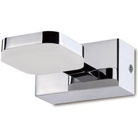 Inspired Mantra Fusion Gio Gio Wandleuchte, 1 Licht, 5 W, LED, 3000 K, 450 lm, poliertes Chrom/mattiertes Acryl, 3 Jahre Garantie von DIYAS