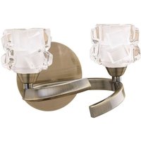 Inspired Mantra Fusion Ice Ice Wandleuchte 2 Licht G9 Antikmessing Inspired Mantra Fusion Ice Ice Wandleuchte 2 Licht G9 Antikmessing von DIYAS