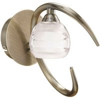 Inspired Mantra Fusion Loop ab Loop Wandleuchte 1 Licht G9 Antikmessing von DIYAS