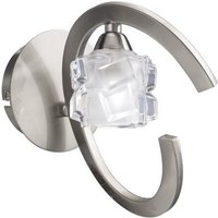 Inspired Mantra - Ice - Wandleuchte geschaltet 1 Licht G9 ECO, Satin Nickel von DIYAS