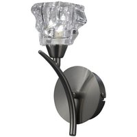 Inspired Mantra - Iku - Wandleuchte geschaltet 1 Licht G9, Satin Nickel Inspired Mantra - Iku - Wandleuchte geschaltet 1 Licht G9, Satin Nickel von DIYAS