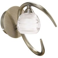 Inspired Mantra - Loop - Wandleuchte geschaltet 1 Licht G9 ECO, Antik Messing Inspired Mantra - Loop - Wandleuchte geschaltet 1 Licht G9 ECO, Antik Messing von DIYAS