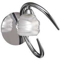 Inspired Mantra - Loop - Wandleuchte geschaltet 1 Licht G9 ECO, Chrom poliert von DIYAS