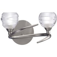 Inspired Mantra - Loop - Wandleuchte geschaltet 2 Licht G9 ECO, Satin Nickel Inspired Mantra - Loop - Wandleuchte geschaltet 2 Licht G9 ECO, Satin Nickel von DIYAS