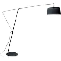 Inspired Mantra - Nordica - Bogen Stehlampe E27 mit schwarzem Schirm, schwarz, Chrom poliert Inspired Mantra - Nordica - Bogen Stehlampe E27 mit schwarzem Schirm, schwarz, Chrom poliert von DIYAS