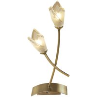 Inspired Mantra Pietra Tischlampe 2-flammig G9, Antikmessing Inspired Mantra Pietra Tischlampe 2-flammig G9, Antikmessing von DIYAS