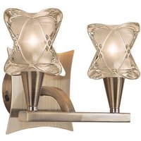 Inspired Mantra - Rosa - Wandleuchte Switched 2 Light G9, Antik Messing Inspired Mantra - Rosa - Wandleuchte Switched 2 Light G9, Antik Messing von DIYAS