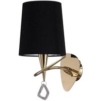 Inspired Mara Wandleuchte geschaltet E14, französischer Gold-Schwarz-Schirm Inspired Mara Wandleuchte geschaltet E14, französischer Gold-Schwarz-Schirm von DIYAS