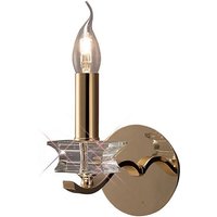 Inspired Nydia Wandleuchte E14 Französisch Gold/Kristall von DIYAS