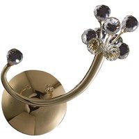 Inspired Octavia Wandleuchte, geschaltet, G4, nach links gerichtet, französisches Gold/Kristall, nicht kompatibel mit LED/CFL Inspired Octavia Wandleuchte, geschaltet, G4, nach links gerichtet, französisches Gold/Kristall, nicht kompatibel mit LED/CFL von DIYAS