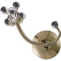 Inspired Octavia Wandleuchte, geschaltet, G4, nach rechts gerichtet, französisches Gold/Kristall, nicht kompatibel mit LED/CFL Inspired Octavia Wandleuchte, geschaltet, G4, nach rechts gerichtet, französisches Gold/Kristall, nicht kompatibel mit LED/CFL von DIYAS