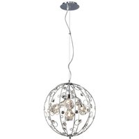 Inspired Sorrento Pendelleuchte Ball 3 Light G9 Poliertes Chrom/Kristall Inspired Sorrento Pendelleuchte Ball 3 Light G9 Poliertes Chrom/Kristall von DIYAS