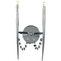 Inspired Zest Wandleuchte 2-flammig G4, poliertes Chrom/Kristall, NICHT LED/CFL-kompatibel Inspired Zest Wandleuchte 2-flammig G4, poliertes Chrom/Kristall, NICHT LED/CFL-kompatibel von DIYAS