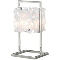 Tokio Tischlampe 1 Licht G9, Glanzweiß/Poliertes Chrom Tokio Tischlampe 1 Licht G9, Glanzweiß/Poliertes Chrom von DIYAS