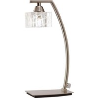 Zen Tischlampe 1 Licht G9, satiniertes Nickel Zen Tischlampe 1 Licht G9, satiniertes Nickel von DIYAS