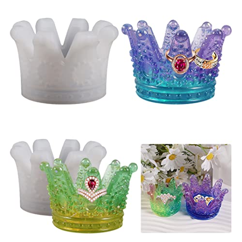 DIYBravo 2 Stück Epoxidharz Silikonform Krone Dose Ringhalterung Resin Formen Blumentopf Gießform Ringhalter Epoxid Form Dose für Behälter Ornamente Resin Mold DIYBravo 2 Stück Epoxidharz Silikonform Krone Dose Ringhalterung Resin Formen Blumentopf Gießform Ringhalter Epoxid Form Dose für Behälter Ornamente Resin Mold von DIYBravo