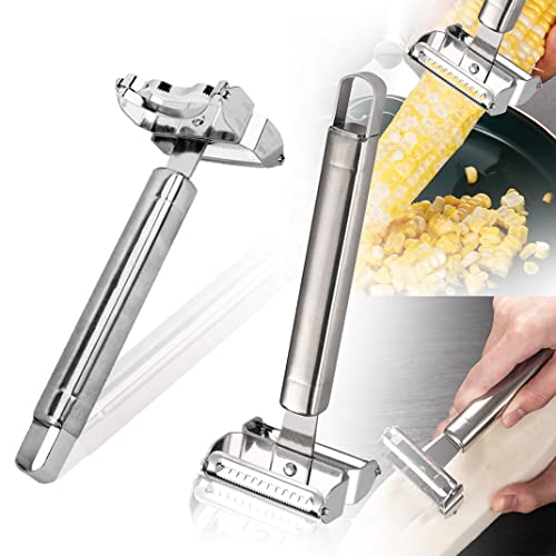 DIYBravo 2 Stück Maisschäler aus Edelstahl Gemüseschäler Obstschäler Maisbeizer Schäler Magischer Maiskolben-Abisolierwerkzeug Corn Peeler Küchenhelfer (Gemüseschäler) von DIYBravo