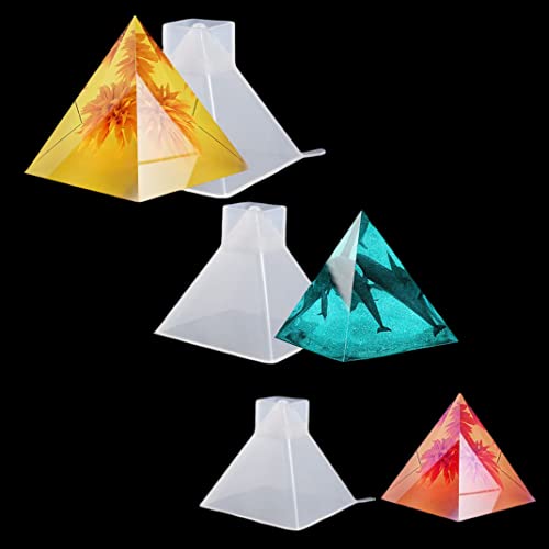 DIYBravo 3 Stück Pyramide Epoxidharz Silikonform für Ringhalter Ornament Resin Formen Würfel Formen Prismatischer 3D Harz Schmuckhalter DIYBravo 3 Stück Pyramide Epoxidharz Silikonform für Ringhalter Ornament Resin Formen Würfel Formen Prismatischer 3D Harz Schmuckhalter von DIYBravo