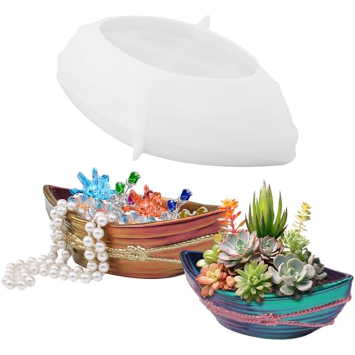 DIYBravo Epoxidharz Silikonform Kerzenboot Dose Silikonformen Gießformen Schale Kerzenhalter Resin Form Behälter Gießform Harz Form Vorratsdosen Meeresthema Aufbewahrungs Box Form DIYBravo Epoxidharz Silikonform Kerzenboot Dose Silikonformen Gießformen Schale Kerzenhalter Resin Form Behälter Gießform Harz Form Vorratsdosen Meeresthema Aufbewahrungs Box Form von DIYBravo