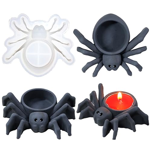 DIYBravo Silikonform für Epoxidharz Ton Kerzenhalter Spinne Resin Form Tier Blumentopf Gießform Harz Form Halloween Silikonform Dose Schrift Behälter für DIY Dekoration DIYBravo Silikonform für Epoxidharz Ton Kerzenhalter Spinne Resin Form Tier Blumentopf Gießform Harz Form Halloween Silikonform Dose Schrift Behälter für DIY Dekoration von DIYBravo
