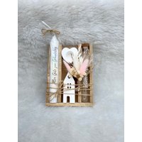 Geldgeschenk Geburtstag, Lichterhäuser | Häuser Wunscherfüller Kerzenset Geschenkidee Geschenkeset Skandi Deko Geschenk von DIYCATbySandra