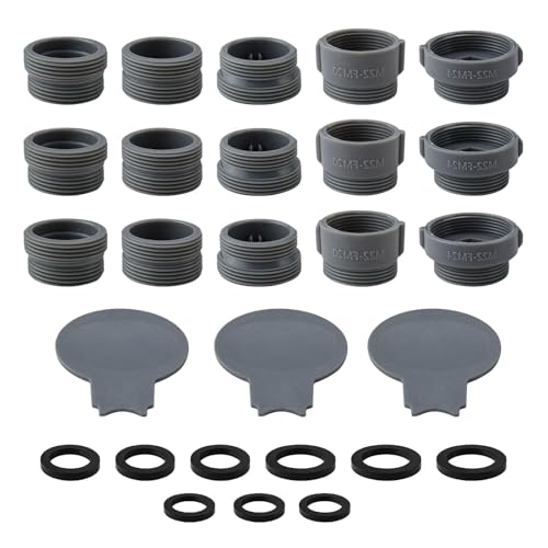 DIYCUT 3 Sätze Wasserhahn Adapter, Wasserhahn Luftsprudler Adapter, Universal-Wasserhahnadapter mit Dichtungsring, für Küchenarmaturen, Badezimmer, Spülbecken, Wasserfilter von DIYCUT