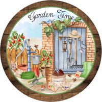 Garden Time Kranz Schild, Wandbehang, Türschild, Schild Und Befestigung von DIYCraftsWithFriends